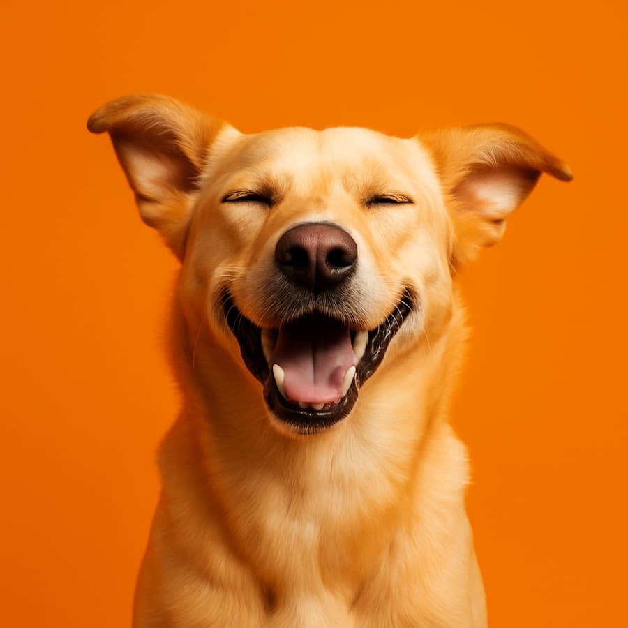 A happy dog